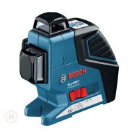 Лазерный построитель плоскостей Bosch GLL 3-80 P + универсальный держатель BM1 + приемник LR2